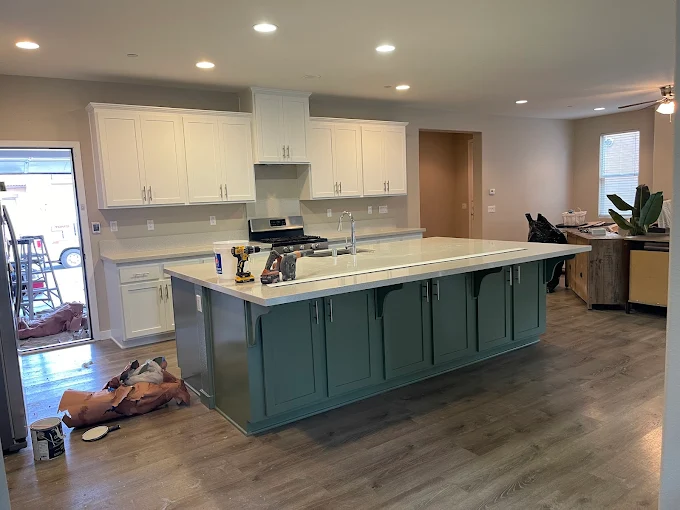 Cabinet painting project in Riverside